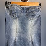 Edikted Alissa denim mini dress in size Large Photo 4