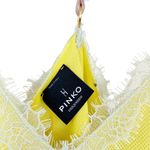 PINKO Uniqueness Yellow Lace Tank Top Sz M Size M Photo 1