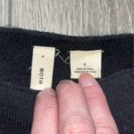 MOTH Anthropologie Chester Black Bell Sleeve Rayon Blend Sweater Dress Tunic S Photo 7