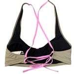 prAna NWT  Tulum Bikini Top Black, Green, Pink, Size S Photo 2