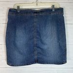 Route 66 Y2K  denim skirt embroidered size 16 belted stretchy Photo 1