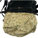 Fossil Y2K Retro Black Denim Floral Embroidered Crossbody Bag Y2K Shoulder Purse Photo 8
