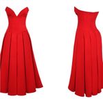 House Of CB ‎ 'Lady' Scarlet Strapless Midi Dress NWOT Size S A-C Photo 8