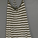 Derek Heart Green White Stripe Rope Tank Top Size 2X Photo 0