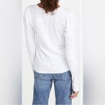 We The Free Free People Natasha Long Sleeve Tee Size Medium Alabaster White  Photo 8