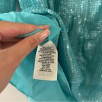 Alice + Olivia  Paulette Sequin Blue Tulle Mini Party Cocktail Dress Size M Photo 8
