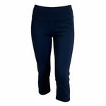 Athleta Womens Chaturanga Crop Yoga Pants Size M Black Nylon Stretch Photo 1