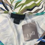 NEW J. Jill Wearever Tropical Resort Vacation Leaf Stretch Tank Dress Size L Green Size L Photo 6