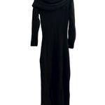 SKIMS NWT Cozy Knit Off the Shoulder Dress XL Onyx Photo 5