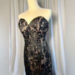 Jovani  Gorgeous Black and Tan Strapless Gown | 6 Photo 2