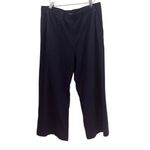 LAKE Wide Leg Lounge Pant in English Navy L Blue Size L Photo 3