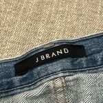 J Brand  Jeans Ivy Womens 26 High Rise Bleach Wrecked Faded Cropped Button Fly Photo 4
