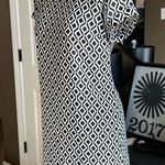 Sugar Lips  Black & White Diamond Pattern Short Sleeve Sheath Dress Size 6 Photo 1
