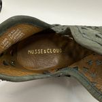 Musse & Cloud Musse &‎ Cloud Athena Leather Gray Laser Cutout Ankle Booties Size 7 Photo 7