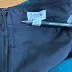 J.Crew  Mini Teal and Black Checkered A-Line Skirt Photo 4