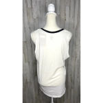 Rivalry Threads NWT Women's White Yellow Black Striped Vanderbilt Sleeveless Tank‎ Top Photo 2