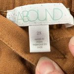 Abound  Linen Blend‎ Shorts High Waist Button Front Casual 2X Photo 1