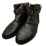Earthies‎ Treano Studded Black Leather Boots Booties Size 8B Photo 0