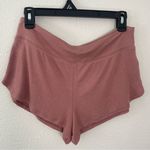 Athleta  Mauve Pink Ribbed Lounge Shorts Small‎ Modal Athleisurecore Photo 2