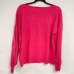 Sundance  Hot Pink Cashmere Crew Neck Balloon Sleeve Sweater L Barbie Core Photo 4