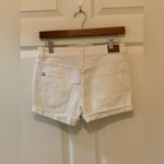 BDG  White Cuffed Denim Mid-Rise Alexa 5 Pocket Shorties.    Size-27W Photo 2