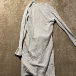 Free People Dress Womens XS Ginger Heather Gray Cozy Tie Front Vneck Long Slv Photo 3