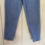 Lee Vtg 80s Stone Wash High Rise Tapered Mom Jeans Sz 28 Medium Wash Blue Photo 3