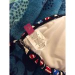 OP Bikini Top Small 3/5 Peace Signs Patriotic Triangle Photo 3
