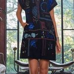 Johnny Was Like New Nahmad dress black embroidered gauze tunic dress Photo 0
