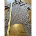 We The Free Split Back Cowl Neck Top Brown Style OB536113 Preppy Hippie Measured Photo 2