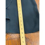 AQUA  Sheer Blue Ruffle Blouse Womens M Long Sleeve Chiffon Top Romantic Boho Photo 10