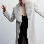 Marvin Richards J. Percy by Vintage dyed fox Fur 100% Lambswool Coat One button 100% Satin Lined oversized 60’s-50s silver fox fur collar Photo 6