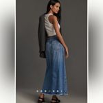 Anthropologie NWT  Petite Pilcro The Madi Slit Front Denim Skirt Sz 10P Photo 2