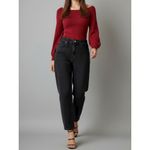 Hill House Maude Wool-Blend Knit Sweater, Dark Cherry, Small Photo 2