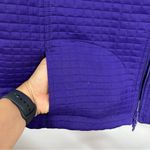 Chico's  3 Vest Woman US purple Full Zip Pockets Lightweight Quilted FLAWED Photo 6