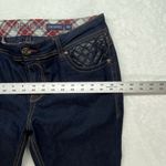 GRACE IN LA  Jeans Womens 31 cropped‎ quilted pockets plaid cuffs Photo 5