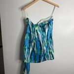 Hello Molly NWT  Your Happiness Strapless Mini Dress Blue & Green Lined Size 10‎ Photo 3