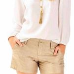 Lilly Pulitzer NWOT - ‘The Callahan’ 5” Linen Shorts in Golden Bronze | … Photo 0