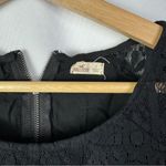 Hollister  Black Lace Scallop Hem Long Sleeve Cropped Top S Photo 2