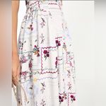 ASOS DESIGN cotton dropped corset waist midi skater dress in patchwork print Photo 3