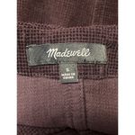 Madewell Women's Purple Waffle Knit Cotton Long Sleeve V Neck Sweater Top Size S Photo 2