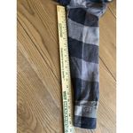 Cabela's Long Sleeve Button Flannel Shirt Jacket Women's Gray Check Size Small Photo 6