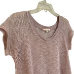 Eri +'Ali Anthropologie Maida Mesh Tee Women's Small Pale Pink Boho Hippie Y2K Photo 5