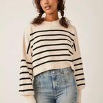 Free People  Easy Street Stripe Crop Pullover Photo 3