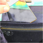 1950s Vintage Robin’s Egg Blue Leather Clutch Purse Mid Photo 2