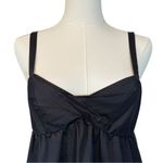 Loft  Charcoal Black Spaghetti Strap Midi Dress 4 Photo 2