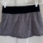 Lululemon  Pace Rival Heather gray/black skirt size 6 Photo 0