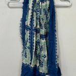 J. McLaughlin  Giselle Scarf NWT $98 Silk Blend Pinwheel‎ Patch Green Blue Neck Photo 0