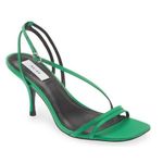 Reiss Green Strappy Sandals Heels, Size EU 39 | US 8, Brand New w/o Box Photo 0