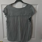 Velvet Heart Gray Button-Up Women's Top Photo 2